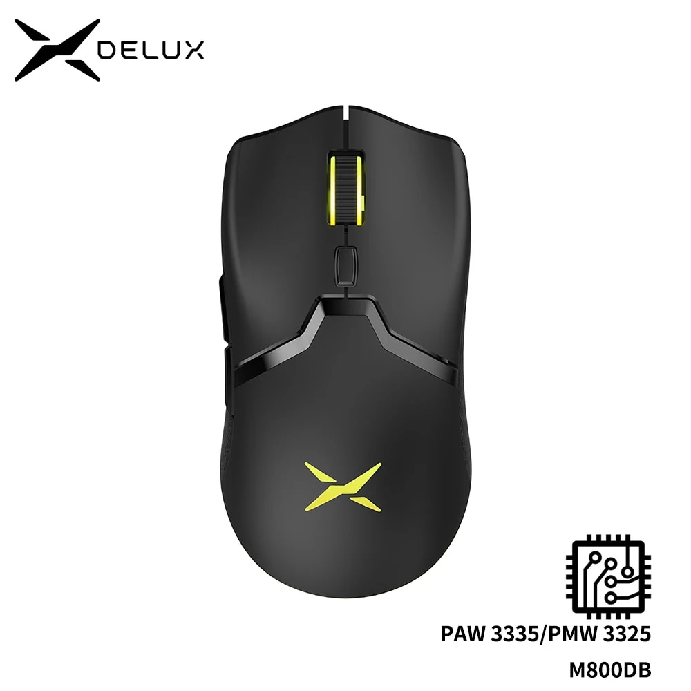 Delux M800 RGB 2.4Ghz Wireless Gaming Mouse