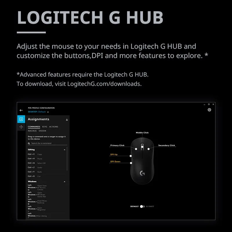 Logitech G PRO X Wireless Dual Mode Professional Grade ESports Gaming Mouse