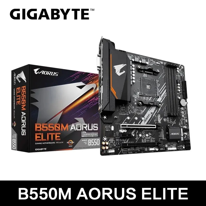 Ford AORUS Elite Motherboard  Micro ATX Socket for Ryzen CPUs  CPU Series  Dual Channel DDR4  SATA3  M.2   New