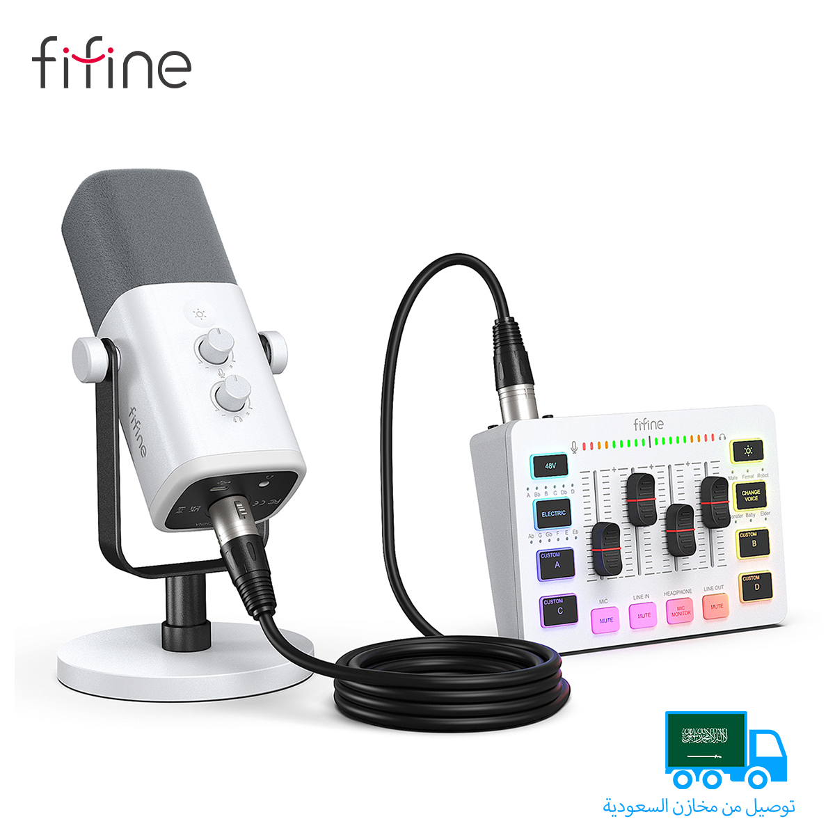 FIFINE AM8 Gaming Streaming Audio Kit